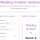 Wedding Invitation Generator